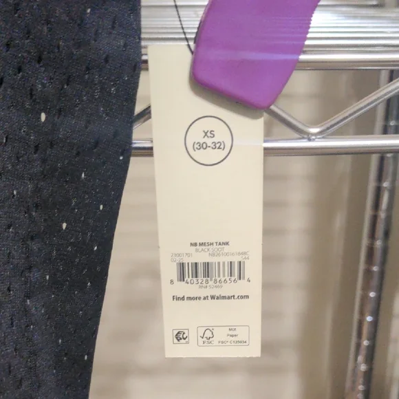 No Boundaries Black Tank Top with White Edging - Picture 3 of 5